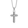2026 Premium Men's Cross Necklace, Pendant Geometric Texture Diamond Trendy Personality Accessories
