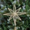 30cm Led Star Christmas Tree Topper With String Lights Festive Home Party Decoration For Holiday New Year Ornaments
