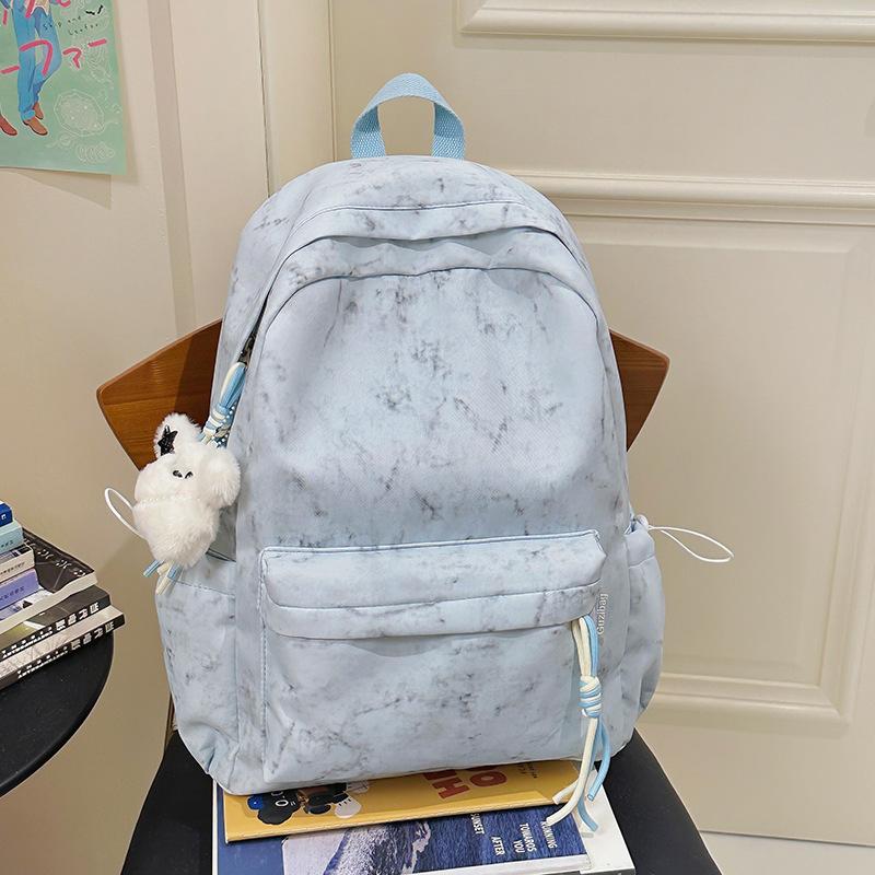 2025 new student large-capacity schoolbag women's tie-dye casual backpack fashion backpack