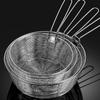 304 Stainless Steel Frying Strainer Basket Filter Strainer French Chip Deep Fry Basket Round Fryer Wire Colander Nets