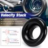 4" Inlet Car Bellmouth Velocity Stack Adapter Air Intake Turbo Horn Cover Black