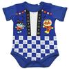 Classic Jksa4458 Summer Anpanman Festival Pattern Short Sleeve Romper Coverall Baby Blue 70 [Bandai]