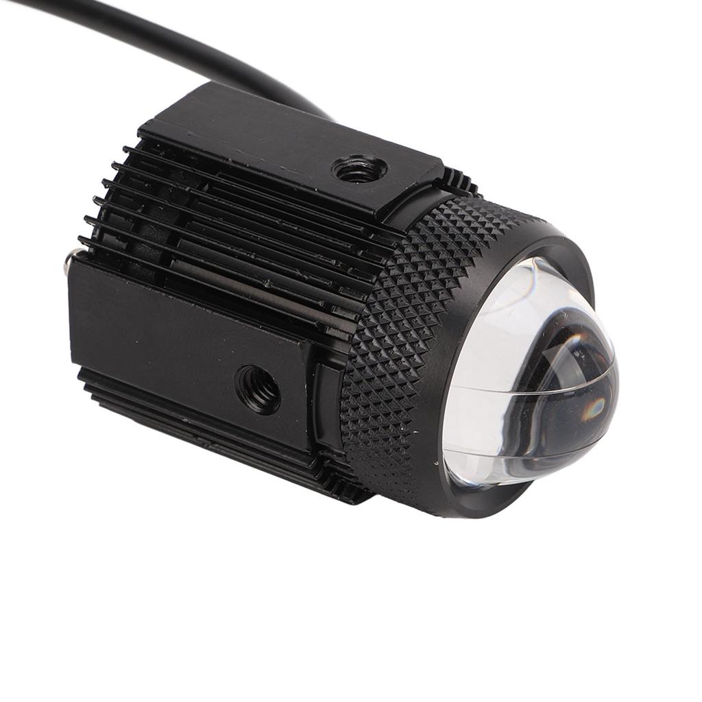 Par Motorsykkel LED Spotlys Fjernlys Nærlys Gult Hvitt Lys IP65 Vanntett Universalt