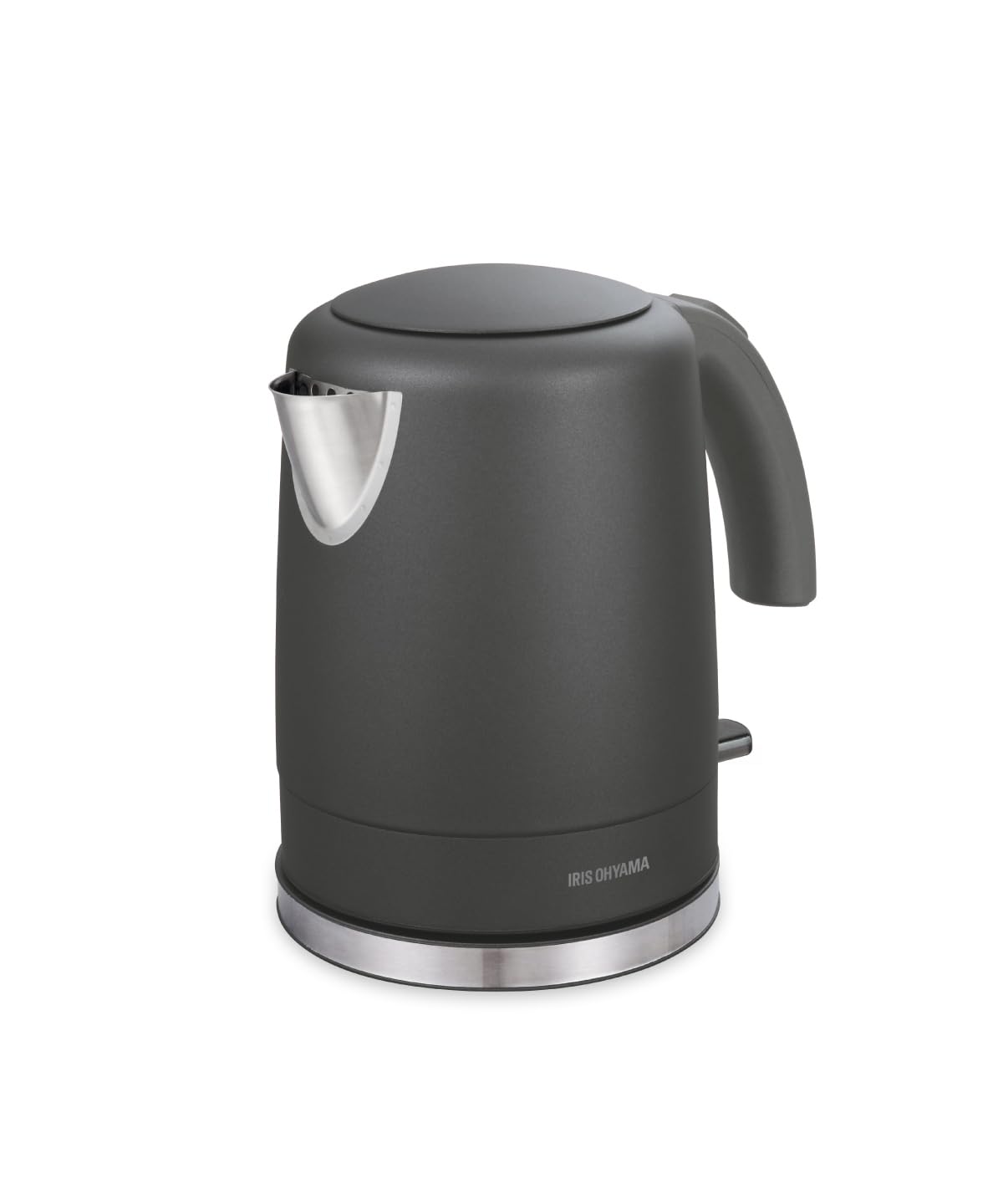 

IRIS OHYAMA Electric Large Easy to Cleanable Does Not Transfer Equipped with Dry Cooking Prevention NumberEdition Ash Kettle, Capacity, 1000ml, Clean, чорний