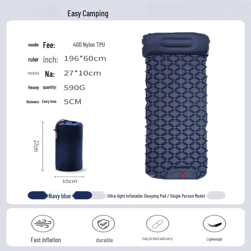 Yuzhan Portable Inflatable Camping Mattress
