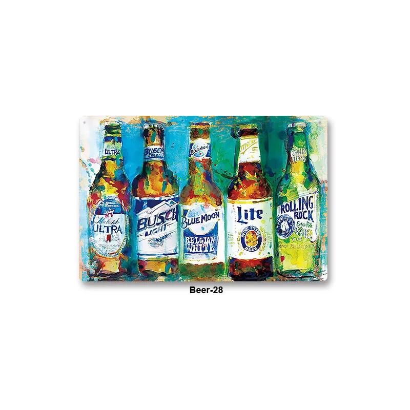 Metal Sign Bar Pub BBQ Shop Wall Painting Tin Sign Decor Beer Wine Alcohol Poster Vintage Tinplate Plaque Shabby Art Decoration