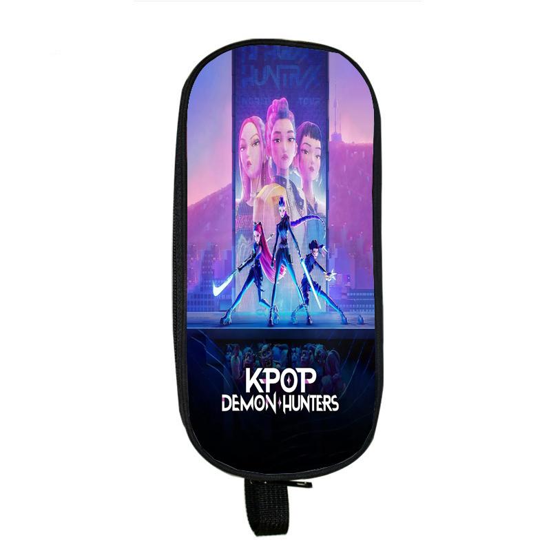 

Huntrix Girl Kpop Мультяшный Пенал Охотники на Демонов Студенты Зои Руми Мира Аниме Подставка для Ручек Подростки Саджа Мальчики Сумка для Карандашей 6