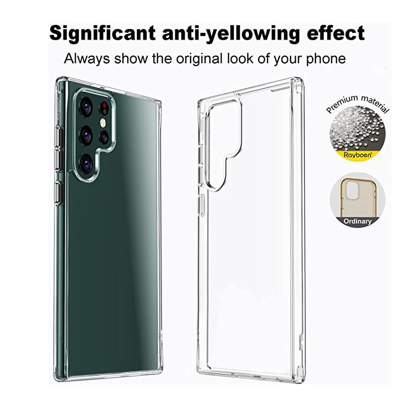 Simple Clear Silicone Phone Case for Samsung Galaxy S22 S21 S20 A23 A13 A33 A03 A12 A22 A32 Honor 50 Redmi Note 11 10 9T iPhone 13 12 11 Soft Cover