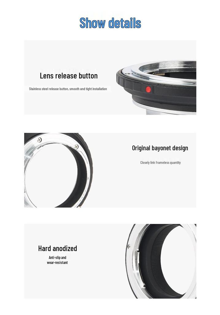 AR-LM Lens Adapter for KONICA AR Lenses To Leica M Bodies.