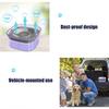 Pet Water Bowl No Spill 2L Spill Proof Clear Dog Water Bowl Anti Splash No Mess Cat Water Dispenser for Sloppy Messy Drinkers