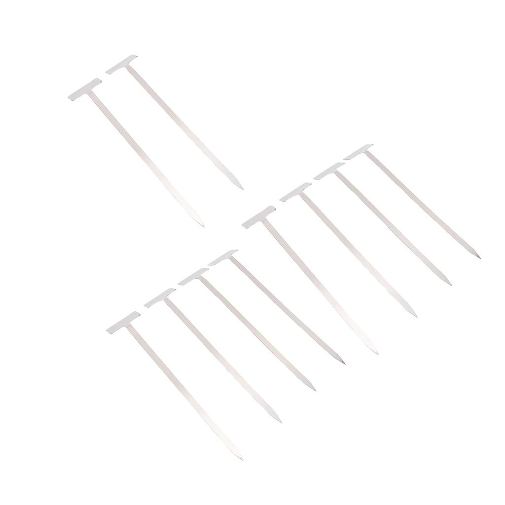 10pcs Plant Labels 304 Stainless Steel Water Proof Reusable Plant Nursery Tags with Pen for Vegetables Flower
