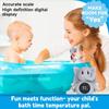 Baby Bath Thermometer with LED Display & Temperature Warning Kids Bathroom Safety Products Newborn Bath Safety Toy Thermometer