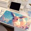 Podložka pod myš z přírodní gumy Pokemon Eevee Uzavřený okraj Herní příslušenství Velká podložka pod klávesnici a myš pro počítačový hráčský stůl Podložka pod myš na stůl Jako dárek