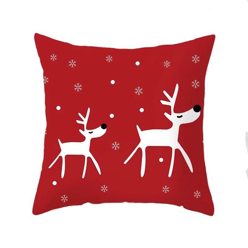 Christmas Themed Pillowcases Car Accessories Office Santa Claus Living Room Sofa Home Pillowcases