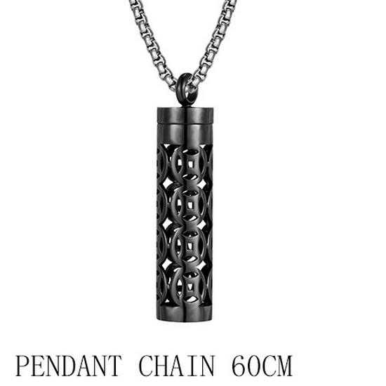 Stainless Steel Aromatherapy Essential Oil Diffuser Pendant Necklace