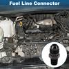 A ABSOPRO Female Flare Reducer Hose Fitting Adapter TF AN6 1/8 NPT Fuel Line Connector Aluminum Black