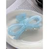 2 Ladies Summer New Solid Color Fresh Sweet Claw Bow Back Head Shark Clip Hair Grab Hair Accessories
