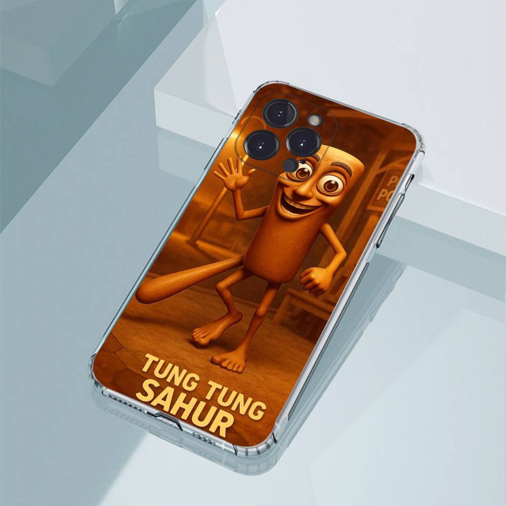 Tung Tung Tung Sahur Phone Case For iPhone17,16,15,14,13,12,11,Pro,Xs,Max,Mini,Plus Antislip Shockproof Hard