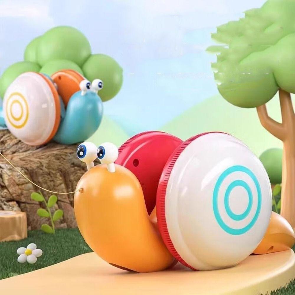 

Дитяча ходунка мотузка для перетягування равлик мультяшний вихованець іграшка равлик для перетягування для дітей Random Color Silent light