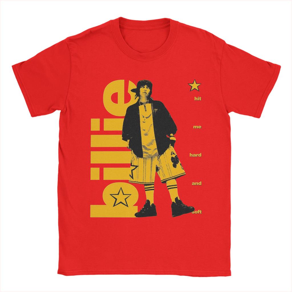 Billies Hit Me Hard And Soft Men T Shirts  Novelty Tees Short Sleeve Crewneck TShirt Pure Cotton Printed Clothing