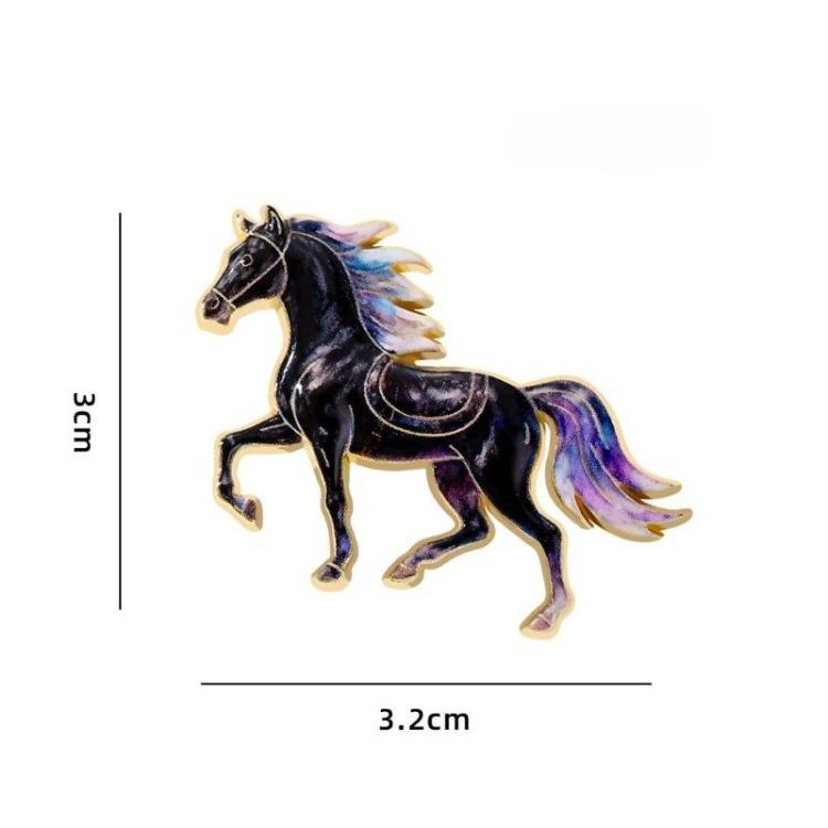 Cute Animal Zodiac Horse Badges  Small Gifts  Accessories  Clothing and Accessories for The Year of The Horse  Brooches and Gifts