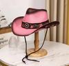 Cowboyhoed mode uitgesneden western cowboy handgeweven harde zomer saffier accessoires neutraal Cowboyhoed zonnehoed sombrero koe
