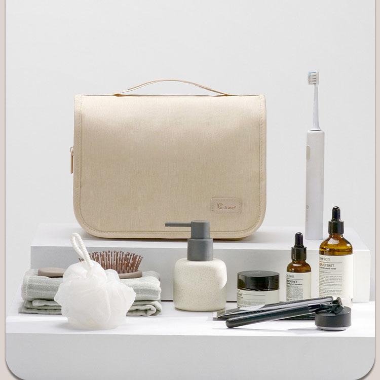 New Cross Border RPET Hook Makeup Bag Handheld Large Capacity Travel Washbag Waterproof Business Travel Portable Washbag