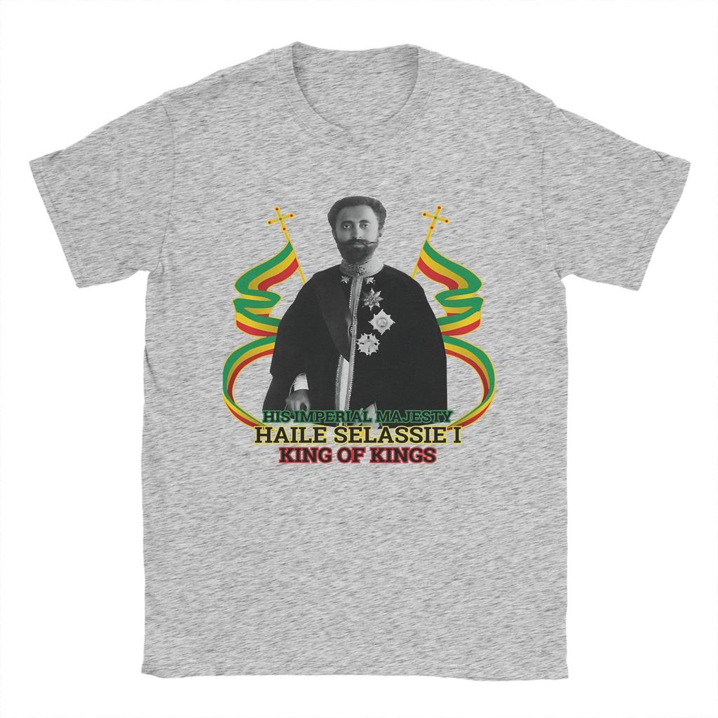Ihm Haile Selassie I Limitierte Auflage T-Shirt Sommer Hip Hop T-Shirts Unisex Atmungsaktiv Übergröße Kleidung Kurzarm Oberteile