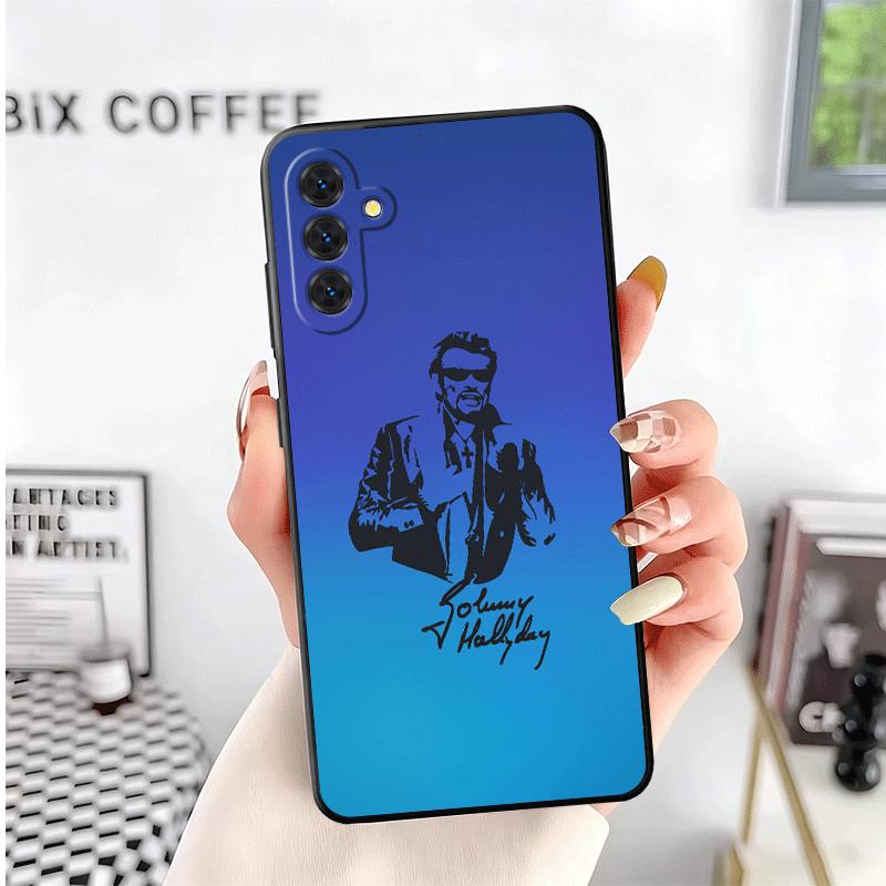 Johnny Hallyday Music Soft Phone Case for Samsung A17 A37 A57 A16 A26 A36 A56 A15 A25 A35 A55 A14 A24 A34 A54 A13 A23 A33 A53 A5