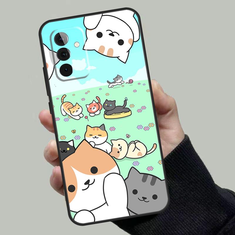 

Neko Atsume Case For Samsung Galaxy A54 A34 A14 A36 A56 A06 A13 A53 A32 A12 A22 A52 A35 A17 A16 A55 A15 Samsung A16