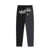 Foreign trade new rainbow color matching letter embroidery velvet loose hooded sweater casual trousers set men and women the same style