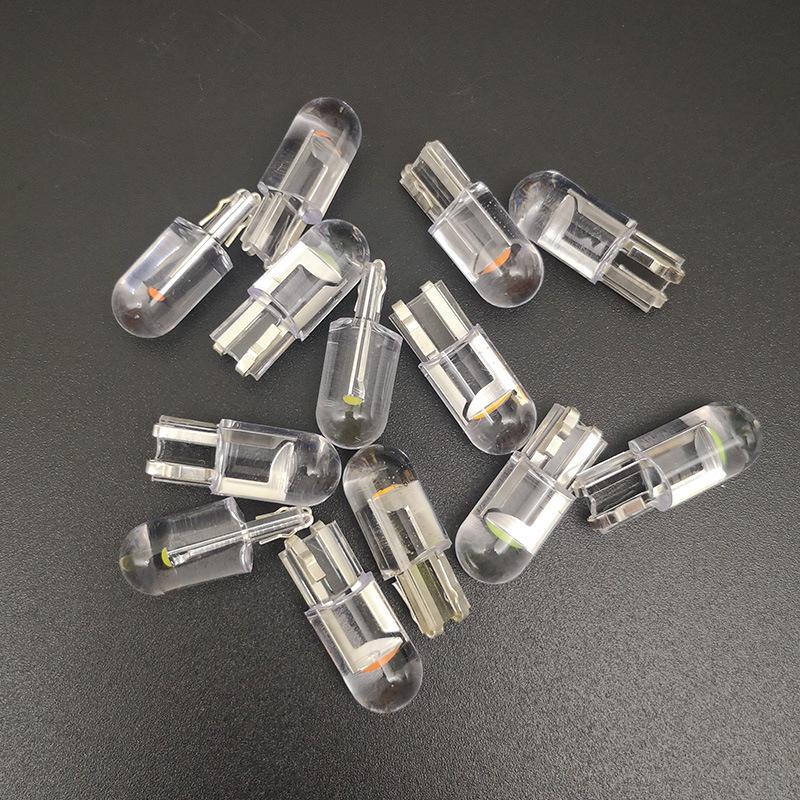 LED T10 Transparent Crystal Car Parking Light: High Brightness COB Reading & License Plate Light W5W