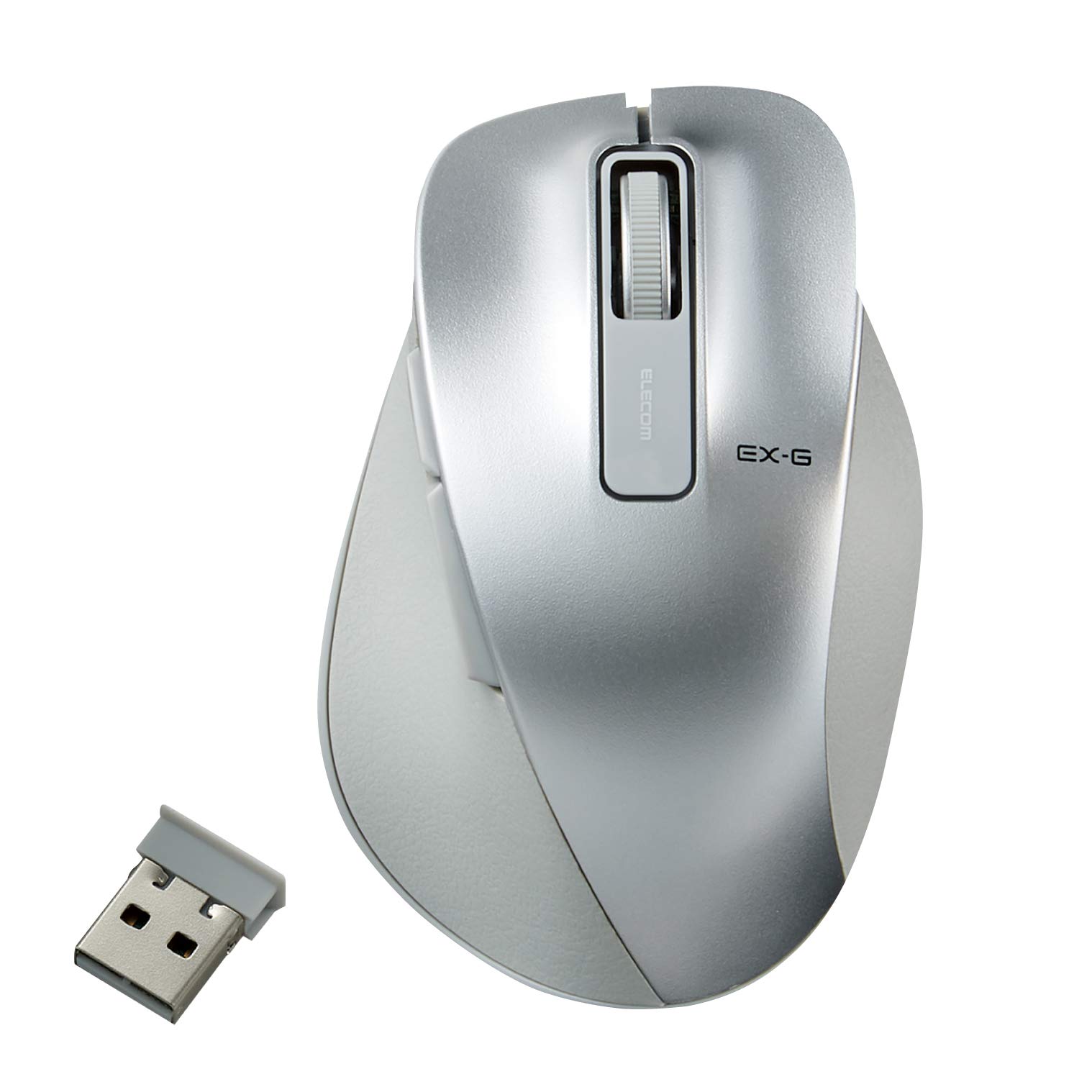 

ELECOM Mouse Wireless M Size 5 Buttons with Back and Forward BlueLED Master of Grip Silver (Equipped Buttons) M-XGM10DBSV/EC срібний