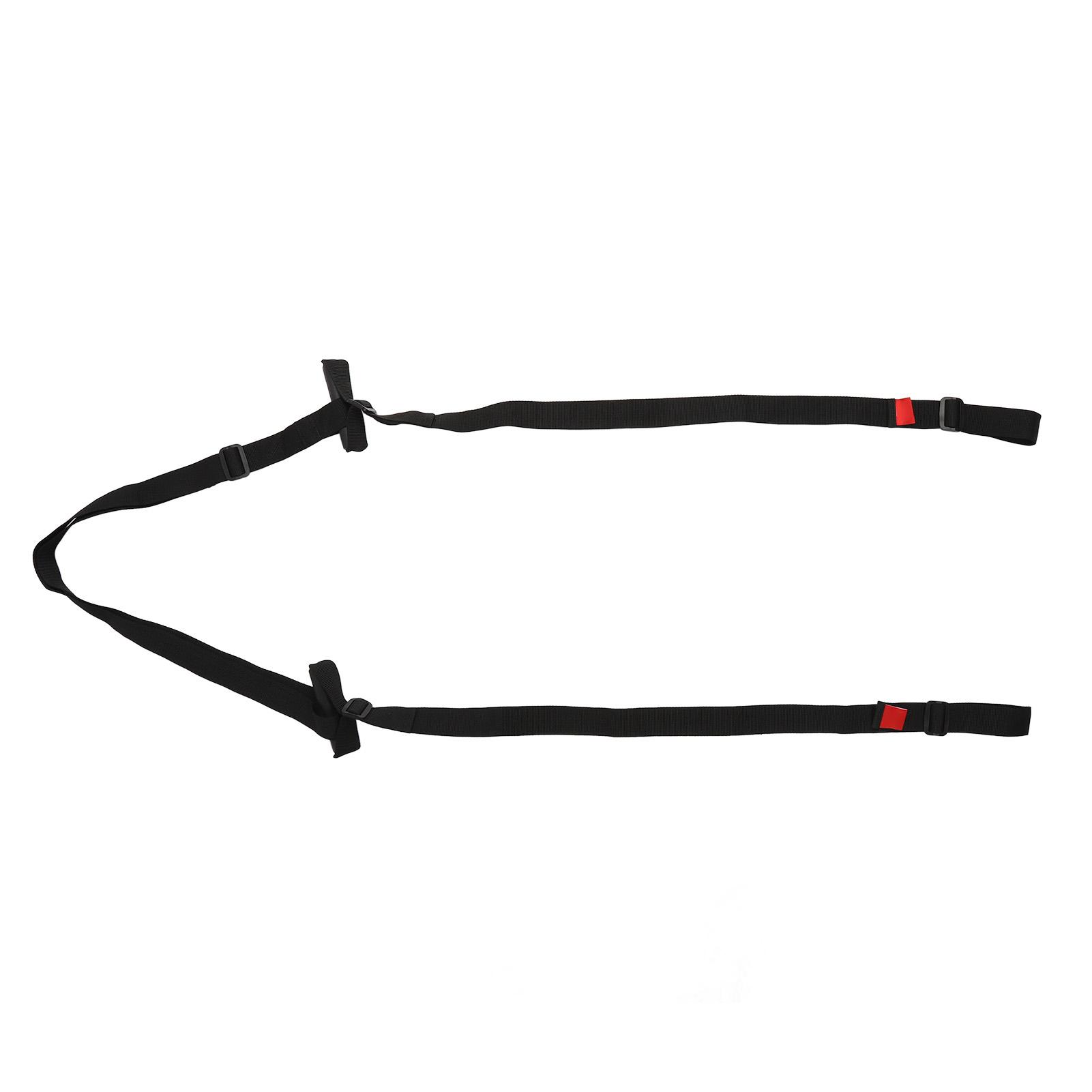 Black Leg Lifting Strap Long Leg Lifter Mobility Tool Hand Grip Leg Lifter for Elderly Disability Stroke