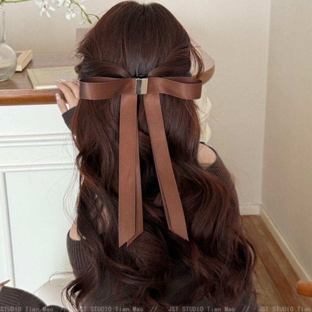 Long Ribbons Magnetic Hair Clip Strong Hold Elegant Hair Accessories  Change Hairstyling