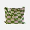 Checkerboard Olive Bag