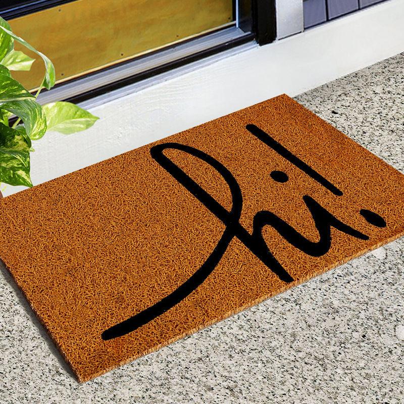 Imitation Coconut Palm Entry Silk Ring Doormat Entrance Entrance Door Foot Pad Non-Slip Floor Mat Pvc Household Carpet Mat