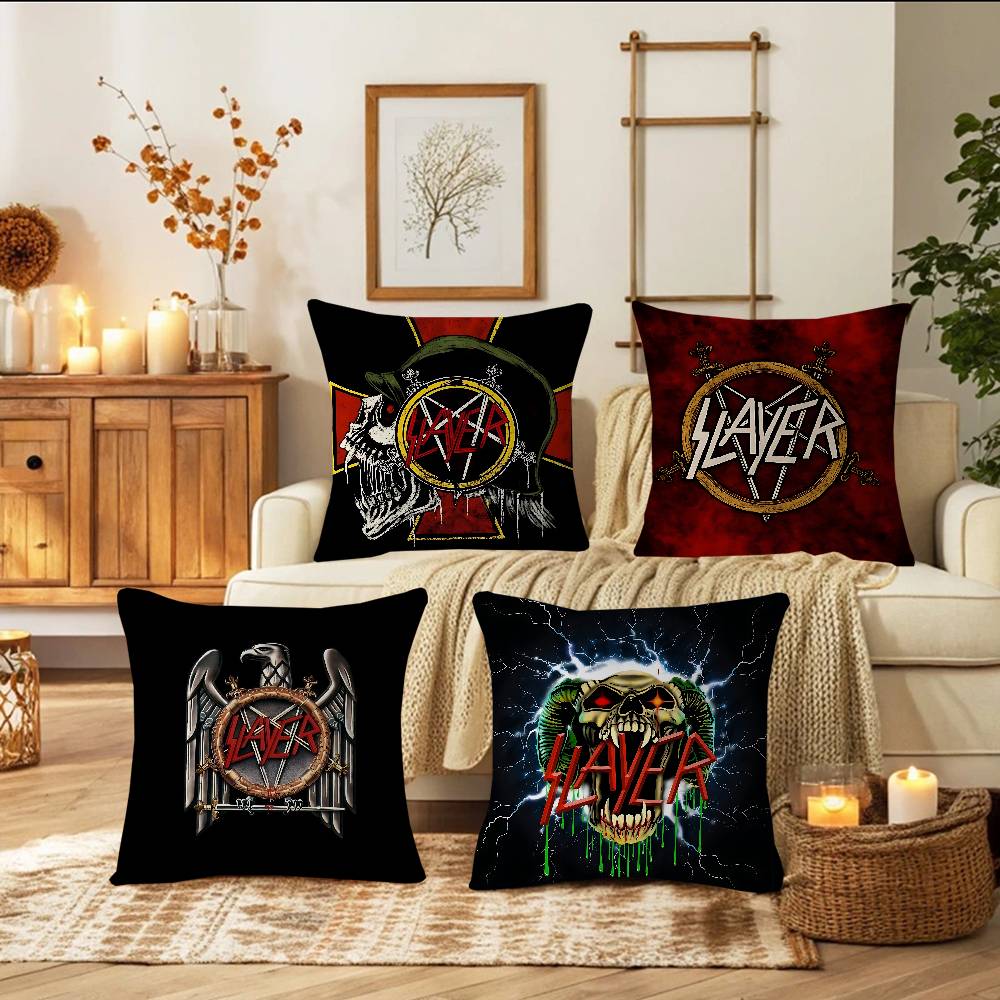 S-Salyer Font And Slayer Logo Pillow Cover Sofa Cushion Cover Home Room Decoration Children Gift