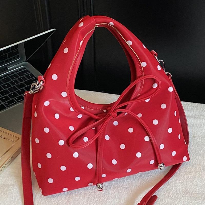 

Нишевая сумка женская летняя новая модная на плечо, сумка-мессенджер, портативная сумка-пельмень красный