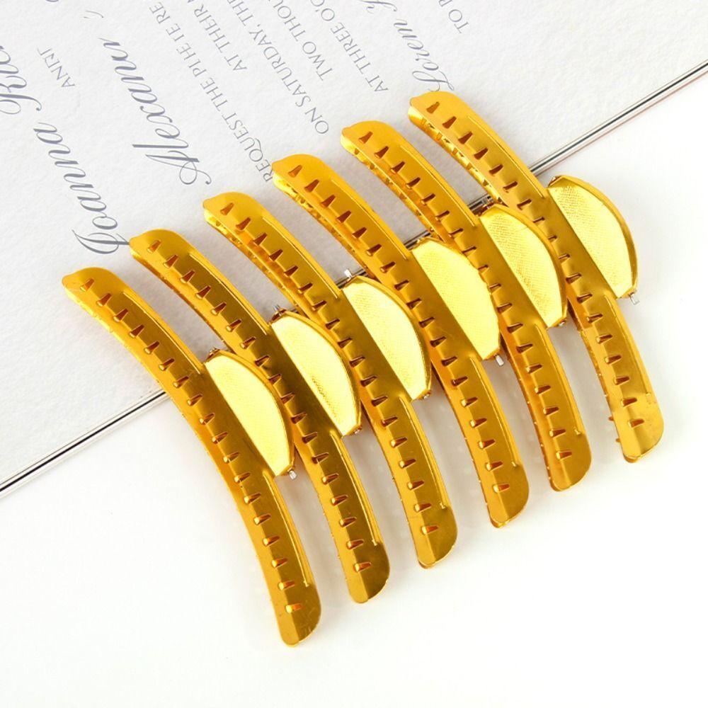 

Зажимы для волос, 6 шт., зажимы для волос с алюминиевым кончиком, заколки для волос на палец золотой