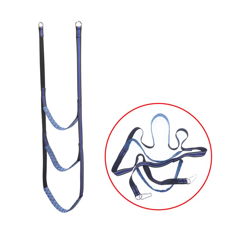 Lancio Scaletta Corda Nautica in Nylon Scaletta Pieghevole Ausiliaria Corda Marina 3 Gradini Scaletta Portatile per Imbarcazione Gonfiabile