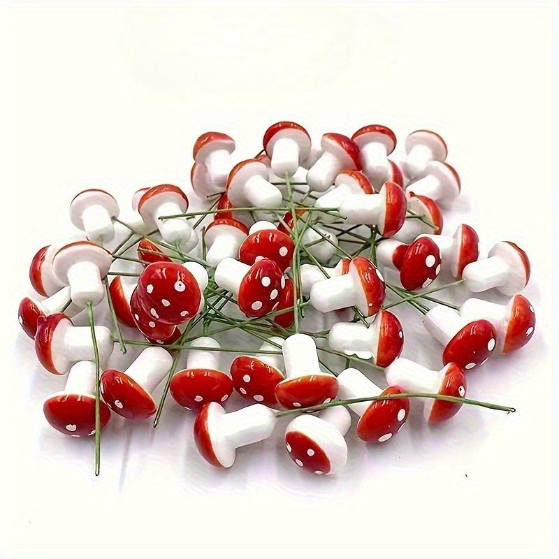 

Mini Red Mushroom Artificial Garden Fairy Bonsai Pots-Contemporary Style,Foam Material, Suitable for Indoor,Outdoor Decorations