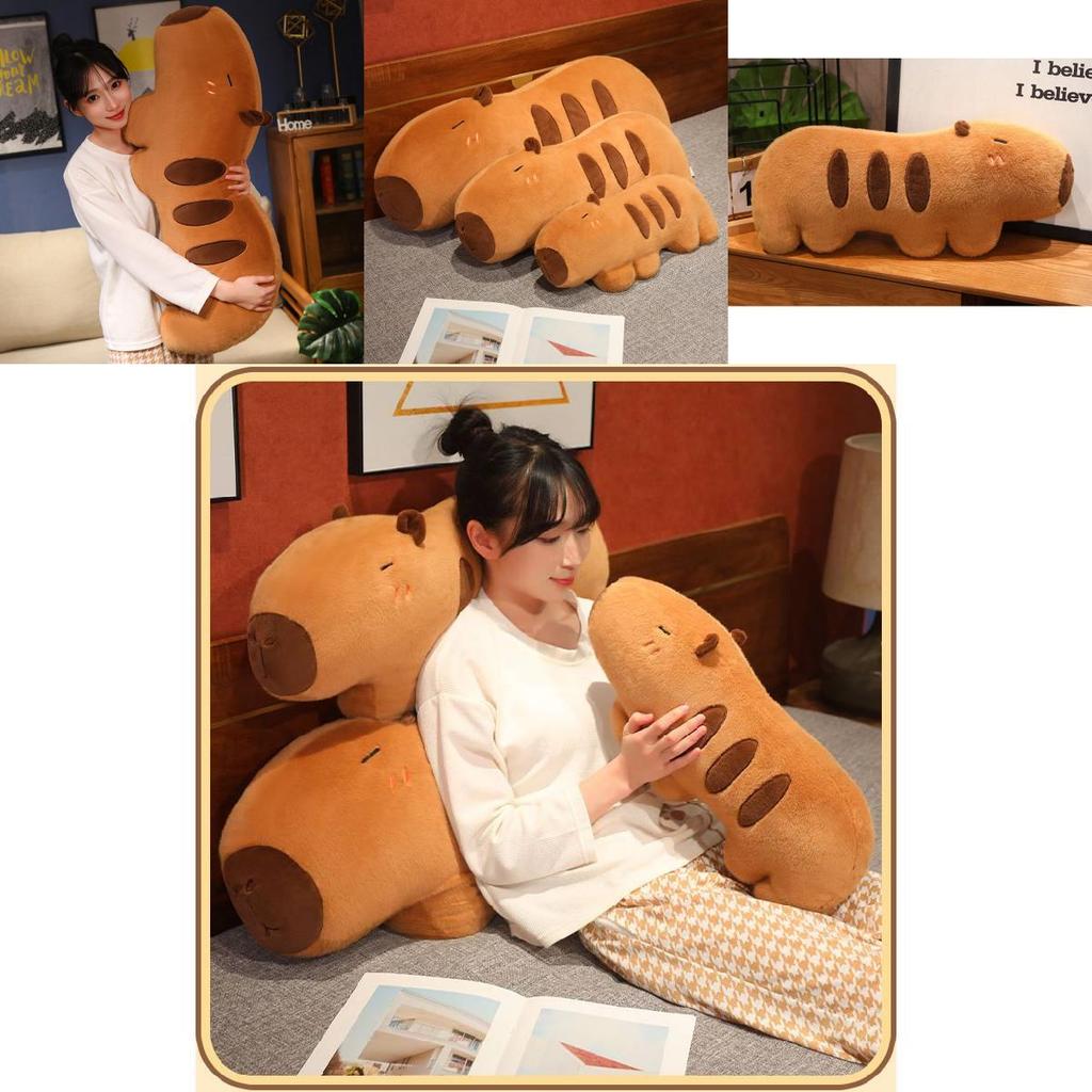 Adorable Capybara Plush Pillow For Cozy Bedroom Cuddling Soft Animal Toy Gift