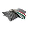 [Quattroerre] Alfa Romeo Zubehör Schlüsselanhänger GIULIA GIULIETTA STELVIO MITO (Italienische Farbe), Carbon/Rot