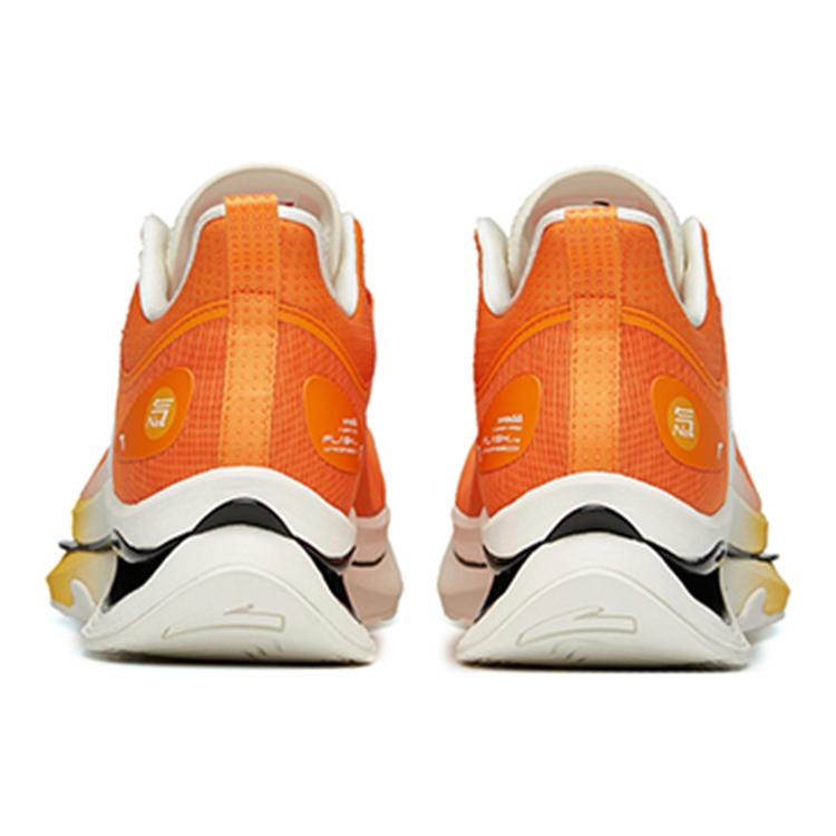New Anta Running Collection Anti Slip Wear Resistant Low Top Running Shoes Men's Sunset Orange 112225680A-2