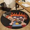 Bride of Chucky Pattern Round Rug, Indoor/Outdoor Mat, for Picnic, Gameroom, Bedroom, Office, Living Room, Home Decor Carpet, Birthday Gift