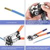 A84E-HX-50B Crimping Pliers Bare Terminal Copper Nose Crimping Pliers Cable Crimping Pliers 6-50Mm Yellow