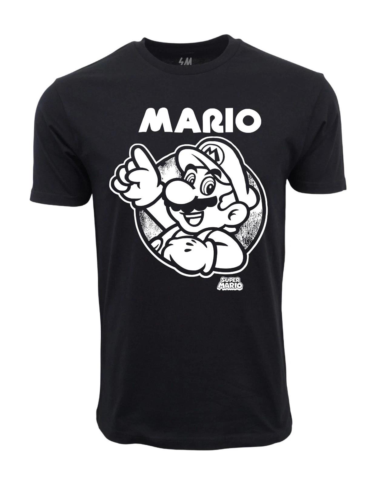 Unisex Adult Casual Graphic SUPER MARIO GRAPHIC T SHIRT T-Shirt M