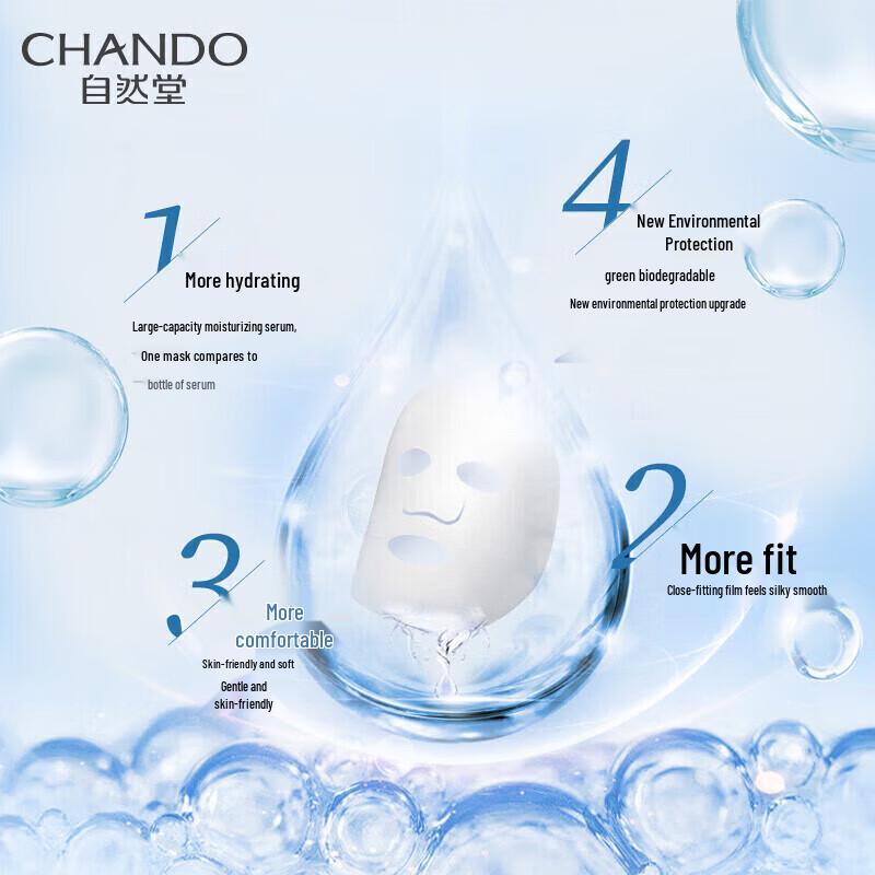 CHANDO Himalayan Purple Grass Pore Refining Mask 5-Pack