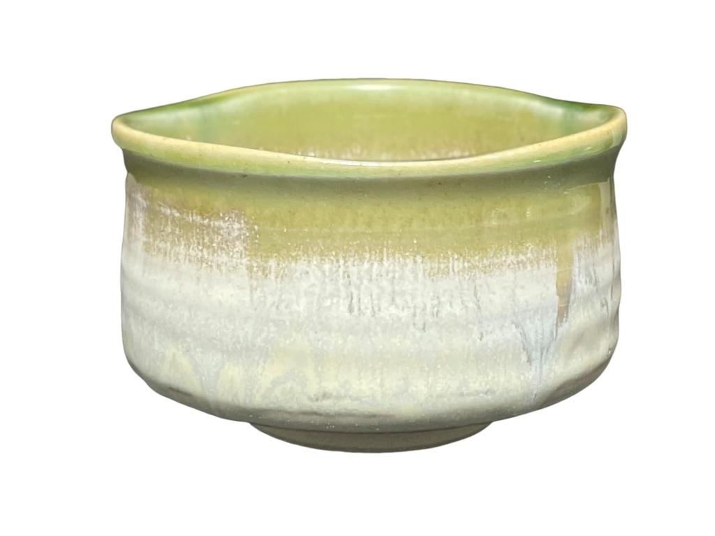 Matcha x Straw Ash Mino Made in Japan Ale-net Bowl, 10.7 H6.3cm, Glaze, Ware,